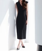 【セゾンドパピヨン/SAISON DE PAPILLON】の深めVネックカットソーワンピース 人気、トレンドファッション・服の通販 founy(ファニー) ファッション Fashion レディースファッション WOMEN ワンピース Dress オケージョン Occasion カットソー Cut And Sew シャーリング Shirring スリット Slit ノースリーブ No Sleeve フォルム Form フロント Front ラウンド Round 楽ちん Easy 夏 Summer thumbnail ブラック|ID: prp329100004530365 ipo3291000000032029077