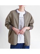 【ラシュッド/LASUD】のノーカラーデザインライトブルゾン モカ|ID: prp329100004530370 ipo3291000000032610000