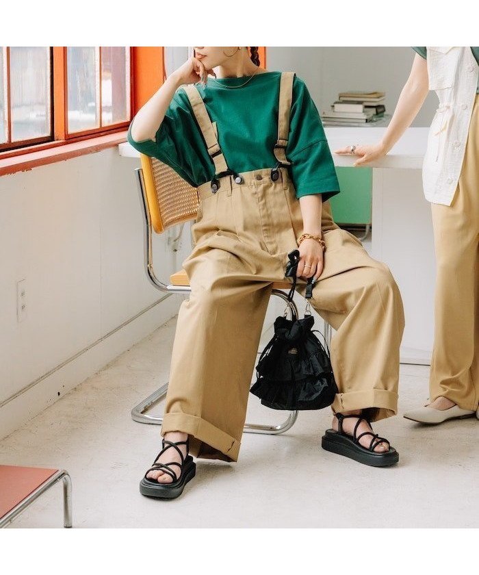 【フリークスストア/FREAK'S STORE】の別注 サスペンダー付き ビッグ2タックツイルパンツ 25SS インテリア・キッズ・メンズ・レディースファッション・服の通販 founy(ファニー) 　ファッション　Fashion　レディースファッション　Ladies' Fashion Online　パンツ　Pants　2025年　2025　2025春夏・S/S　Ss,Spring/Summer,2025　おすすめ　Recommend　コンパクト　Compact　サスペンダー　Suspenders　スペシャル　Special　ツイル　Twill　ビッグ　Big　フェミニン　Feminine　メンズ　Mens　ワイド　Wide　ワーク　Work　別注　Special Order　夏　Summer　S/S・春夏　Ss・Spring/Summer　ベージュ|ID: prp329100004530377 ipo3291000000032683528