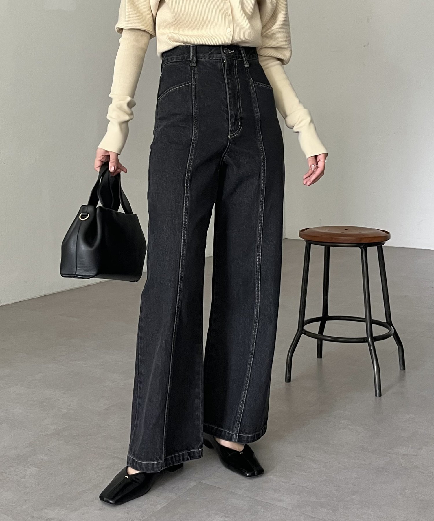 【カプリシューレマージュ/CAPRICIEUX LEMAGE】のセンター切替デニム 人気、トレンドファッション・服の通販 founy(ファニー) 　ファッション　Fashion　レディースファッション　WOMEN　おすすめ　Recommend　スウェット　Sweat　センター　Center　タンク　Tank　デニム　Denim　ポケット　Pocket　切替　Switching　 other-1|ID: prp329100004530402 ipo3291000000032076278
