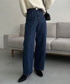 【カプリシューレマージュ/CAPRICIEUX LEMAGE】のセンター切替デニム ブルー|ID: prp329100004530402 ipo3291000000032076288