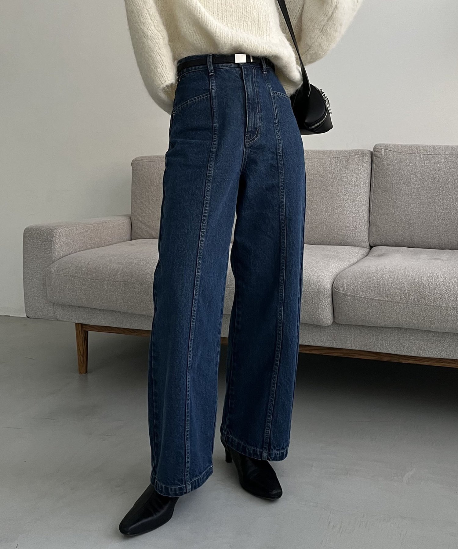 【カプリシューレマージュ/CAPRICIEUX LEMAGE】のセンター切替デニム インテリア・キッズ・メンズ・レディースファッション・服の通販 founy(ファニー) 　ファッション　Fashion　レディースファッション　WOMEN　おすすめ　Recommend　スウェット　Sweat　センター　Center　タンク　Tank　デニム　Denim　ポケット　Pocket　切替　Switching　ブルー|ID: prp329100004530402 ipo3291000000032076288