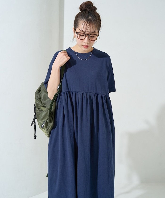 【フリークスストア/FREAK'S STORE】のウエスト ギャザー 切り替え ワンピース【限定展開】 25SS インテリア・キッズ・メンズ・レディースファッション・服の通販 founy(ファニー) 　ファッション　Fashion　レディースファッション　Fashion for Women　ワンピース　Dresses　2025年　2025　2025春夏・S/S　Spring/Summer 2025 SS25　おすすめ　Recommended / Our Picks　ギャザー　Gathered, Ruffled　シンプル　Simple, Minimal　ポケット　Pocket, Pocket Detail　ロング　Long, Long-Length　人気　Popular, Best Seller　夏　Summer　S/S・春夏　SS, Spring/Summer, Warm Season　楽ちん　Easy Fit, Comfortable　ネイビー|ID: prp329100004530407 ipo3291000000033556647