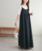 【ディスコート/Discoat】の【WEB限定】生地ジャガードキャミワンピース ブラック|ID: prp329100004530420 ipo3291000000032211126
