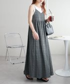 【ディスコート/Discoat】の【WEB限定】生地ジャガードキャミワンピース チャコールグレー|ID: prp329100004530420 ipo3291000000032211128