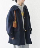 【シップス フォー ウィメン/SHIPS】のSHIPS any ノンミュールジングウール ステンカラー ミディ コート ネイビー|ID: prp329100004530435 ipo3291000000032029377