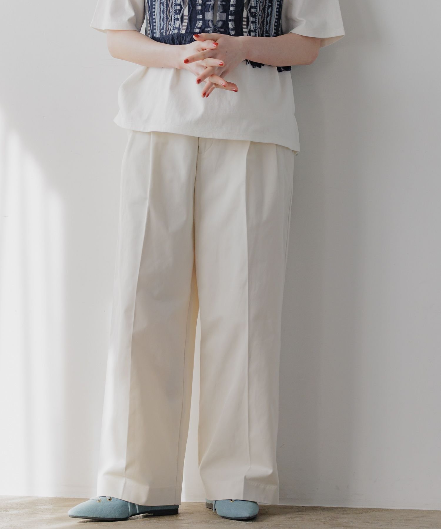 【ニコアンド/niko and】のボーイズクラフトチノパンツ インテリア・キッズ・メンズ・レディースファッション・服の通販 founy(ファニー) 　ファッション　Fashion　レディースファッション　WOMEN　パンツ　Pants　おすすめ　Recommend　キャミソール　Camisole　センター　Center　ベーシック　Basic　ボトム　Bottom　ワイド　Wide　エレガント 上品　Elegant　アイボリー52|ID: prp329100004530437 ipo3291000000032029386