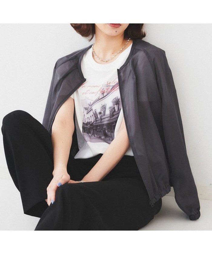 【アンタイトル/UNTITLED】の【トレンド/洗える/軽い】シアーブルゾン インテリア・キッズ・メンズ・レディースファッション・服の通販 founy(ファニー) https://founy.com/ ファッション Fashion レディースファッション WOMEN アウター Coat Outerwear ブルゾン Blouson/Jackets シアー Sheer スリーブ Sleeve トレンド Trend フォルム Form ブルゾン Blouson ポケット Pocket エレガント 上品 Elegant 夏 Summer 洗える Washable |ID: prp329100004530440 ipo3291000000032029390