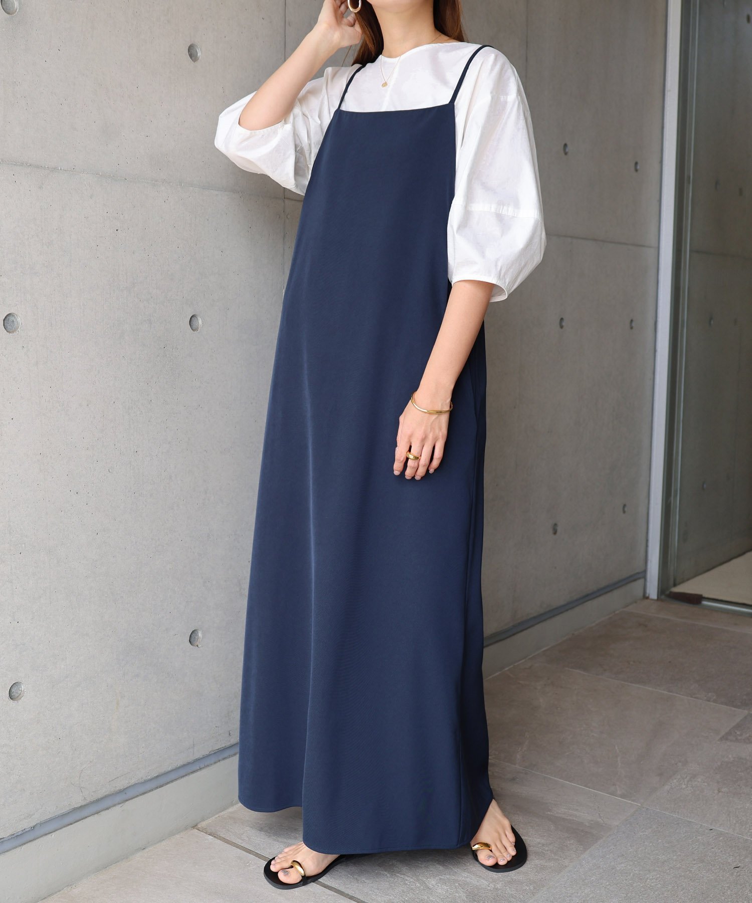 【その他のブランド/Other】のとろみ ストレート Iライン キャミ ワンピース evernavy エバーネイビー インテリア・キッズ・メンズ・レディースファッション・服の通販 founy(ファニー) 　ファッション　Fashion　レディースファッション　WOMEN　ワンピース　Dress　キャミワンピース　No Sleeve Dresses　とろみ　Thickness　キャミ　Cami　サロペット　Overalls　スクエア　Square　ストレート　Straight　トレンド　Trend　ノースリーブ　No Sleeve　ポケット　Pocket　エレガント 上品　Elegant　人気　Popularity　夏　Summer　春　Spring　A/W・秋冬　Aw・Autumn/Winter・Fw・Fall-Winter　ネイビー|ID: prp329100004530456 ipo3291000000032029462
