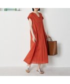 【フリークスストア/FREAK'S STORE】のインド ボイル スキッパーフレアワンピース ペチワンピース付き 25SS オレンジ|ID: prp329100004530463 ipo3291000000033567581