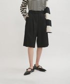 【アダム エ ロペ/ADAM ET ROPE'】の【サステナブル】オックスハーフパンツ ブラック(01)|ID: prp329100004530502 ipo3291000000032029658