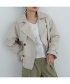 【エヌ ナチュラルビューティーベーシック/N.Natural Beauty basic】の袖バックルショートトレンチコート ライトベージュ|ID: prp329100004530503 ipo3291000000032029662