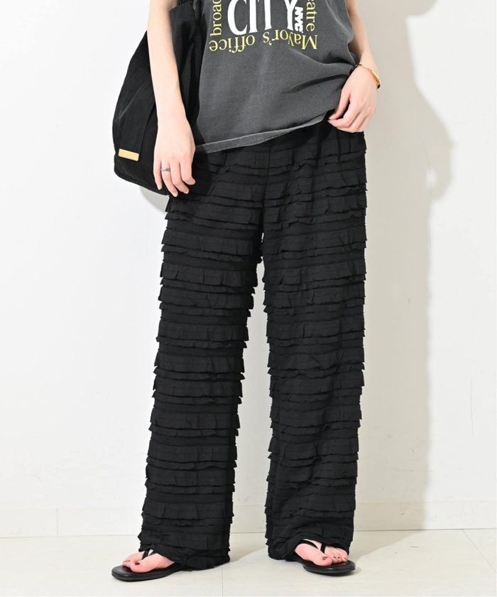 【スローブ イエナ/SLOBE IENA】のフリルカットパンツ インテリア・キッズ・メンズ・レディースファッション・服の通販 founy(ファニー) https://founy.com/ ファッション Fashion レディースファッション WOMEN パンツ Pants 2025年 2025 2025春夏・S/S Ss,Spring/Summer,2025 カットソー Cut And Sew サマー Summer フェミニン Feminine フリル Frills リラックス Relax |ID: prp329100004530512 ipo3291000000032029695