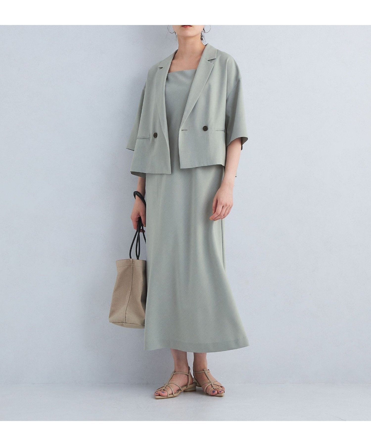 【その他のブランド/Other】のソモウライク キャミ ワンピース -防シワ- 人気、トレンドファッション・服の通販 founy(ファニー) 　ファッション　Fashion　レディースファッション　Fashion for Women　ワンピース　Dresses　キャミソールワンピース　Camisole Dresses　インナー　Innerwear　ウェーブ　Wavy Pattern　春　Spring　キャミ　Camisole, Cami Top　キャミワンピース　Cami Dress, Slip Dress　コンパクト　Compact, Small Size　ジャケット　Jacket, Outerwear　ストレート　Straight, Straight Cut　ノースリーブ　Sleeveless, No-Sleeve　フェミニン　Feminine, Girly　ラップ　Wrap, Wrap Design　ロング　Long, Long-Length　おすすめ　Recommended / Our Picks　夏　Summer　エレガント 上品　Elegant　ビジネス 仕事 通勤　Business / Work / Commuting　 other-1|ID: prp329100004530517 ipo3291000000032727738