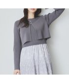 【インデックス/INDEX】の《ツインセット》カーディガン*ニットドッキングワンピース【洗濯機洗い可】 人気、トレンドファッション・服の通販 founy(ファニー) ファッション Fashion レディースファッション WOMEN ワンピース Dress カーディガン Cardigan シンプル Simple デニム Denim フラワー Flower フレア Flare プリント Print プリーツ Pleats ポケット Pocket 半袖 Short Sleeve 夏 Summer thumbnail チャコールグレー|ID: prp329100004530521 ipo3291000000032029731