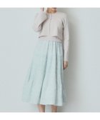 【インデックス/INDEX】の《ツインセット》カーディガン*ニットドッキングワンピース【洗濯機洗い可】 人気、トレンドファッション・服の通販 founy(ファニー) ファッション Fashion レディースファッション WOMEN ワンピース Dress カーディガン Cardigan シンプル Simple デニム Denim フラワー Flower フレア Flare プリント Print プリーツ Pleats ポケット Pocket 半袖 Short Sleeve 夏 Summer thumbnail ライトイエロー|ID: prp329100004530521 ipo3291000000032029735