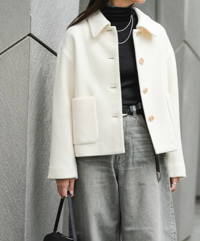 【アーバンリサーチ/URBAN RESEARCH】のウールモッサショートコート インテリア・キッズ・メンズ・レディースファッション・服の通販 founy(ファニー) https://founy.com/ ファッション Fashion レディースファッション WOMEN アウター Coat Outerwear コート Coats 2024年 2024 2024-2025秋冬・A/W Aw/Autumn/Winter/Fw/Fall/2024-2025 冬 Winter おすすめ Recommend ショート Short フレア Flare ワイド Wide 日本製 Made In Japan A/W・秋冬 Aw・Autumn/Winter・Fw・Fall-Winter |ID: prp329100004530526 ipo3291000000032029749