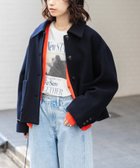 【アーバンリサーチ/URBAN RESEARCH】のウールモッサショートコート NAVY|ID: prp329100004530526 ipo3291000000032029753