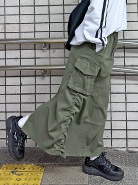 【シーピーシーエム/CPCM】の【全骨格タイプOK】ツイルカーゴスカート 人気、トレンドファッション・服の通販 founy(ファニー) ファッション Fashion レディースファッション WOMEN スカート Skirt ドローコード Draw Cord ループ Loop ロング Long |ID:prp329100004530556