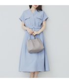 【インデックス/INDEX】の《6color/XS-LLsize》ダブルポケットスキッパーシャツワンピース【洗濯機洗い可/抗ピル/吸水速乾/防シワ】 ブルー|ID: prp329100004530558 ipo3291000000032029894