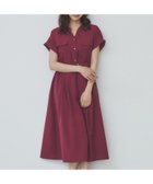 【インデックス/INDEX】の《7色展開/XS-LLサイズ》ダブルポケットスキッパーシャツワンピース【吸水速乾/防シワ/イージーアイロン/抗ピル/洗濯機洗い可】 ボルドー|ID: prp329100004530558 ipo3291000000032969675