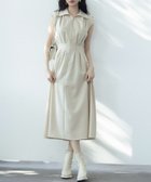 【セゾンドパピヨン/SAISON DE PAPILLON】のウエストタックミモレ丈ワンピース 人気、トレンドファッション・服の通販 founy(ファニー) ファッション Fashion レディースファッション WOMEN ワンピース Dress フレア Flare ミモレ Mimore エレガント 上品 Elegant 楽ちん Easy thumbnail ベージュ|ID: prp329100004530582 ipo3291000000032029995