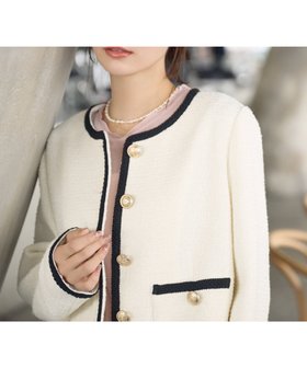 【プロポーション ボディドレッシング/PROPORTION BODY DRESSING】のツイードジャケット 人気、トレンドファッション・服の通販 founy(ファニー) ファッション Fashion レディースファッション WOMEN アウター Coat Outerwear ジャケット Jackets エレガント 上品 Elegant ショート Short シンプル Simple ジャケット Jacket ツイード Tweed バランス Balance |ID:prp329100004530583