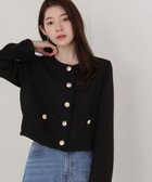 【プロポーション ボディドレッシング/PROPORTION BODY DRESSING】のツイードジャケット 人気、トレンドファッション・服の通販 founy(ファニー) ファッション Fashion レディースファッション WOMEN アウター Coat Outerwear ジャケット Jackets エレガント 上品 Elegant ショート Short シンプル Simple ジャケット Jacket ツイード Tweed バランス Balance thumbnail ブラック|ID: prp329100004530583 ipo3291000000032030006