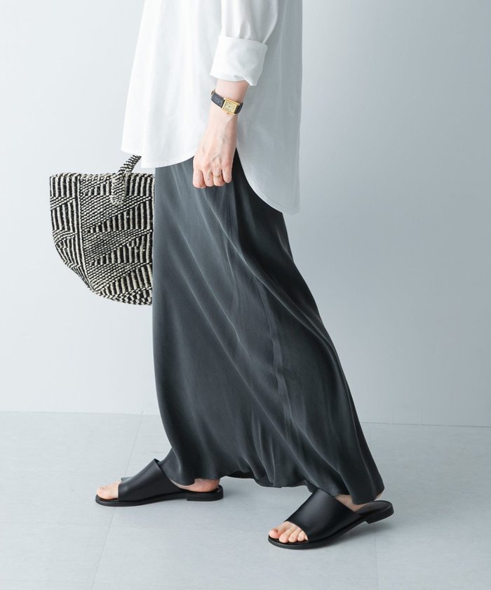 【かぐれ/kagure / URBAN RESEARCH】の『2サイズ展開』キュプラスカート インテリア・キッズ・メンズ・レディースファッション・服の通販 founy(ファニー) https://founy.com/ ファッション Fashion レディースファッション WOMEN スカート Skirt キュプラ Cupra スウェット Sweat スリット Slit ポケット Pocket エレガント 上品 Elegant |ID: prp329100004530587 ipo3291000000032030017