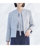 【インディヴィ/INDIVI】の春SALE!【華やか】ファンシーツイードジャケット サックスブルー|ID: prp329100004530600 ipo3291000000032030082