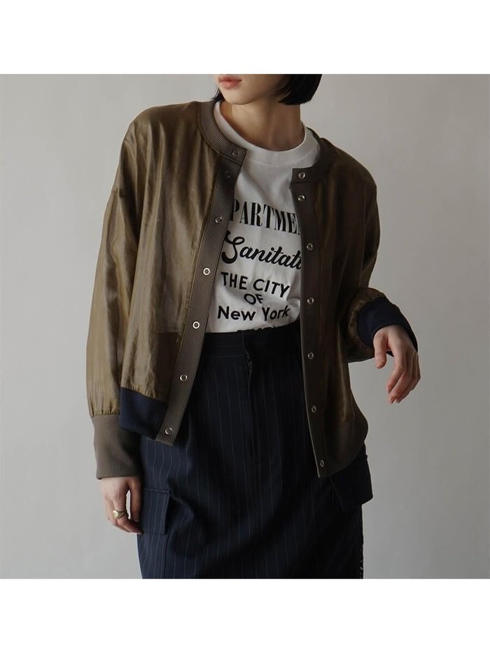 【ラシュッド/LASUD】のバイカラーヘムシアーブルゾン インテリア・キッズ・メンズ・レディースファッション・服の通販 founy(ファニー) https://founy.com/ ファッション Fashion レディースファッション Fashion for Women アウター Coat / Outerwear Collection ブルゾンジャケット・スポーティアウター Blouson Jackets シアー Sheer, See-Through シンプル Simple, Minimal ブルゾン Blouson, Bomber Jacket エレガント 上品 Elegant 夏 Summer |ID: prp329100004530604 ipo3291000000032449496