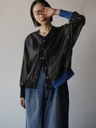 【ラシュッド/LASUD】のバイカラーヘムシアーブルゾン ブラック|ID: prp329100004530604 ipo3291000000032449500