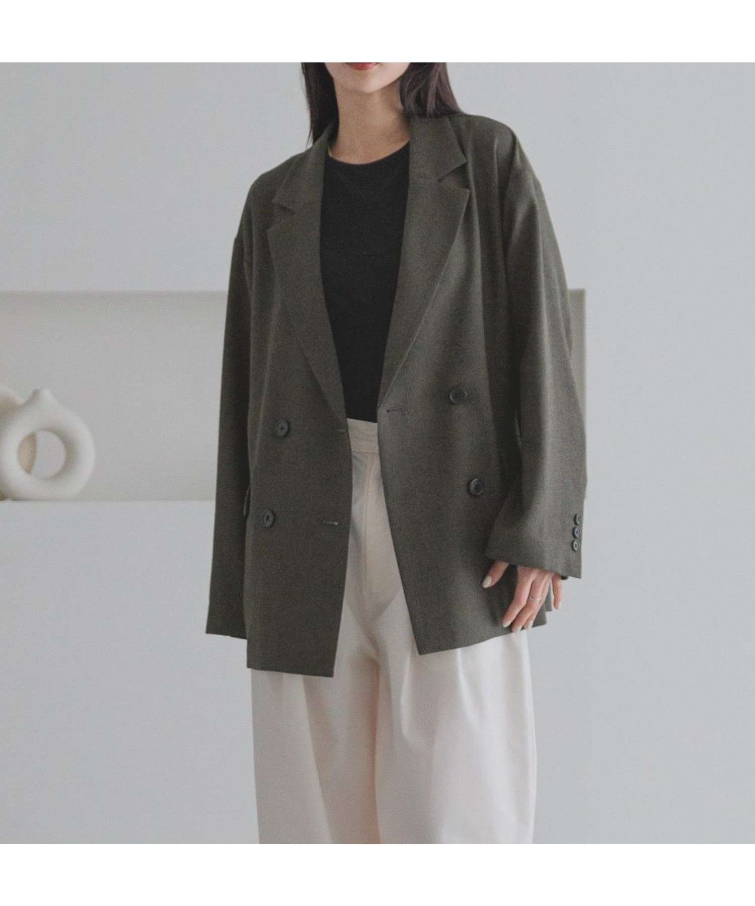 【ローリーズファーム/LOWRYS FARM】のホップサックダブルジャケット インテリア・キッズ・メンズ・レディースファッション・服の通販 founy(ファニー) 　ファッション　Fashion　レディースファッション　Fashion for Women　アウター　Coat / Outerwear Collection　レディースジャケット・軽アウター　Jackets　おすすめ　Recommended / Our Picks　シンプル　Simple, Minimal　ジャケット　Jacket, Outerwear　セットアップ　Set-Up, Coordinated Outfit　ダブル　Double, Double-Breasted　チュール　Tulip, Tulip Motif　ビスチェ　Bustier, Corset Top　人気　Popular, Best Seller　定番　Standard, Basic Item　チャコールグレー|ID: prp329100004530627 ipo3291000000033387158
