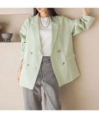 【ローリーズファーム/LOWRYS FARM】のホップサックダブルジャケット グリーン|ID:prp329100004530627