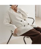【ローリーズファーム/LOWRYS FARM】のホップサックダブルジャケット アイボリー|ID:prp329100004530627