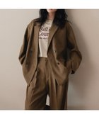 【ローリーズファーム/LOWRYS FARM】のホップサックダブルジャケット ブラウン|ID:prp329100004530627