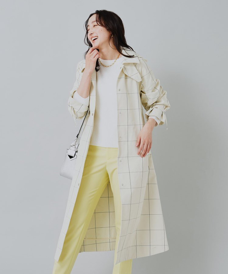 【アンタイトル/UNTITLED】のオックスステンカラーコート インテリア・キッズ・メンズ・レディースファッション・服の通販 founy(ファニー) 　ファッション　Fashion　レディースファッション　WOMEN　アウター　Coat Outerwear　コート　Coats　オックス　Ox　タンブラー　Tumbler　バランス　Balance　ベーシック　Basic　アイボリー|ID: prp329100004530638 ipo3291000000032030222