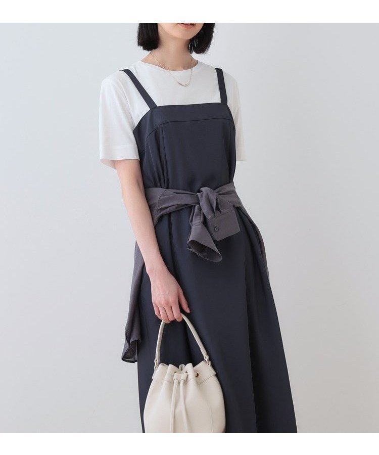 【インディヴィ/INDIVI】の春SALE!【洗える/UVケア】スリップワンピース インテリア・キッズ・メンズ・レディースファッション・服の通販 founy(ファニー) 　ファッション　Fashion　レディースファッション　WOMEN　ワンピース　Dress　インナー　Inner　春　Spring　洗える　Washable　キャミワンピース　Cami Dress　コンパクト　Compact　シンプル　Simple　スクエア　Square　ツイル　Twill　トレンド　Trend　フレア　Flare　ポケット　Pocket　リネン　Linen　おすすめ　Recommend　夏　Summer　エレガント 上品　Elegant　ネイビー|ID: prp329100004530647 ipo3291000000032030264