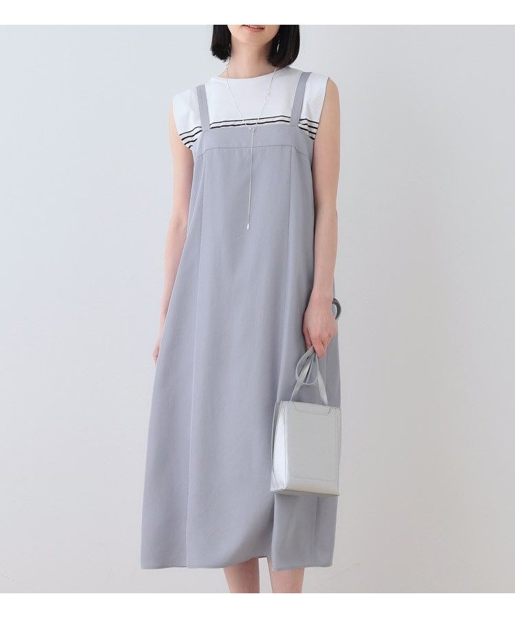 【インディヴィ/INDIVI】の春SALE!【洗える/UVケア】スリップワンピース インテリア・キッズ・メンズ・レディースファッション・服の通販 founy(ファニー) 　ファッション　Fashion　レディースファッション　WOMEN　ワンピース　Dress　インナー　Inner　春　Spring　洗える　Washable　キャミワンピース　Cami Dress　コンパクト　Compact　シンプル　Simple　スクエア　Square　ツイル　Twill　トレンド　Trend　フレア　Flare　ポケット　Pocket　リネン　Linen　おすすめ　Recommend　夏　Summer　エレガント 上品　Elegant　ライトグレー|ID: prp329100004530647 ipo3291000000032030266