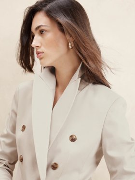 【バナナリパブリック ファクトリーストア/BANANA REPUBLIC FACTORY STORE】のBANANA REPUBLIC FACTORY STORE ストレッチコットン アイコンブレザー 人気、トレンドファッション・服の通販 founy(ファニー) ファッション Fashion レディースファッション WOMEN クラシカル Classical ストレッチ Stretch ビジネス 仕事 通勤 Business ミックス Mix |ID:prp329100004530656