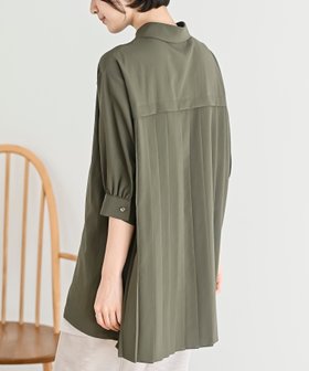 【アールピーエス/rps】のBACKプリーツ7分袖ブラウスチュニック 人気、トレンドファッション・服の通販 founy(ファニー) ファッション Fashion レディースファッション WOMEN トップス・カットソー Tops/Tshirt シャツ/ブラウス Shirts/Blouses コンパクト Compact チュニック Tunic プリーツ Pleats |ID:prp329100004530665