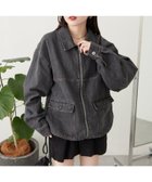 【チャオパニックティピー/CIAOPANIC TYPY】の【ユニセックス】ビックシルエットコットンデニムジャケット 人気、トレンドファッション・服の通販 founy(ファニー) ファッション Fashion レディースファッション WOMEN アウター Coat Outerwear ジャケット Jackets デニムジャケット Denim Jackets インナー Inner ジャケット Jacket スウェット Sweat スラックス Slacks セットアップ Set Up デニム Denim トレンド Trend パーカー Hoodie おすすめ Recommend thumbnail ブラック|ID: prp329100004530684 ipo3291000000032119703