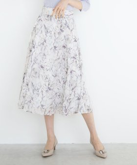 【ミッシュマッシュ/MISCH MASCH】の【2024春夏新作】ブラッシュフラワーフレアスカート/MM417220 人気、トレンドファッション・服の通販 founy(ファニー) ファッション Fashion レディースファッション WOMEN スカート Skirt Aライン/フレアスカート Flared A-Line Skirts 2024年 2024 2024春夏・S/S Ss,Spring/Summer,2024 おすすめ Recommend バランス Balance フラワー Flower フレア Flare 夏 Summer 春 Spring S/S・春夏 Ss・Spring/Summer 無地 Plain Color |ID:prp329100004530704