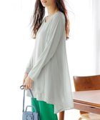 【ラナン/Ranan】の異素材切替フレアーチュニック 人気、トレンドファッション・服の通販 founy(ファニー) ファッション Fashion レディースファッション WOMEN トップス・カットソー Tops/Tshirt カットソー Cut And Sew シフォン Chiffon チュニック Tunic フレア Flare リラックス Relax ロング Long 切替 Switching 夏 Summer thumbnail ライトグレー|ID: prp329100004530707 ipo3291000000032030537