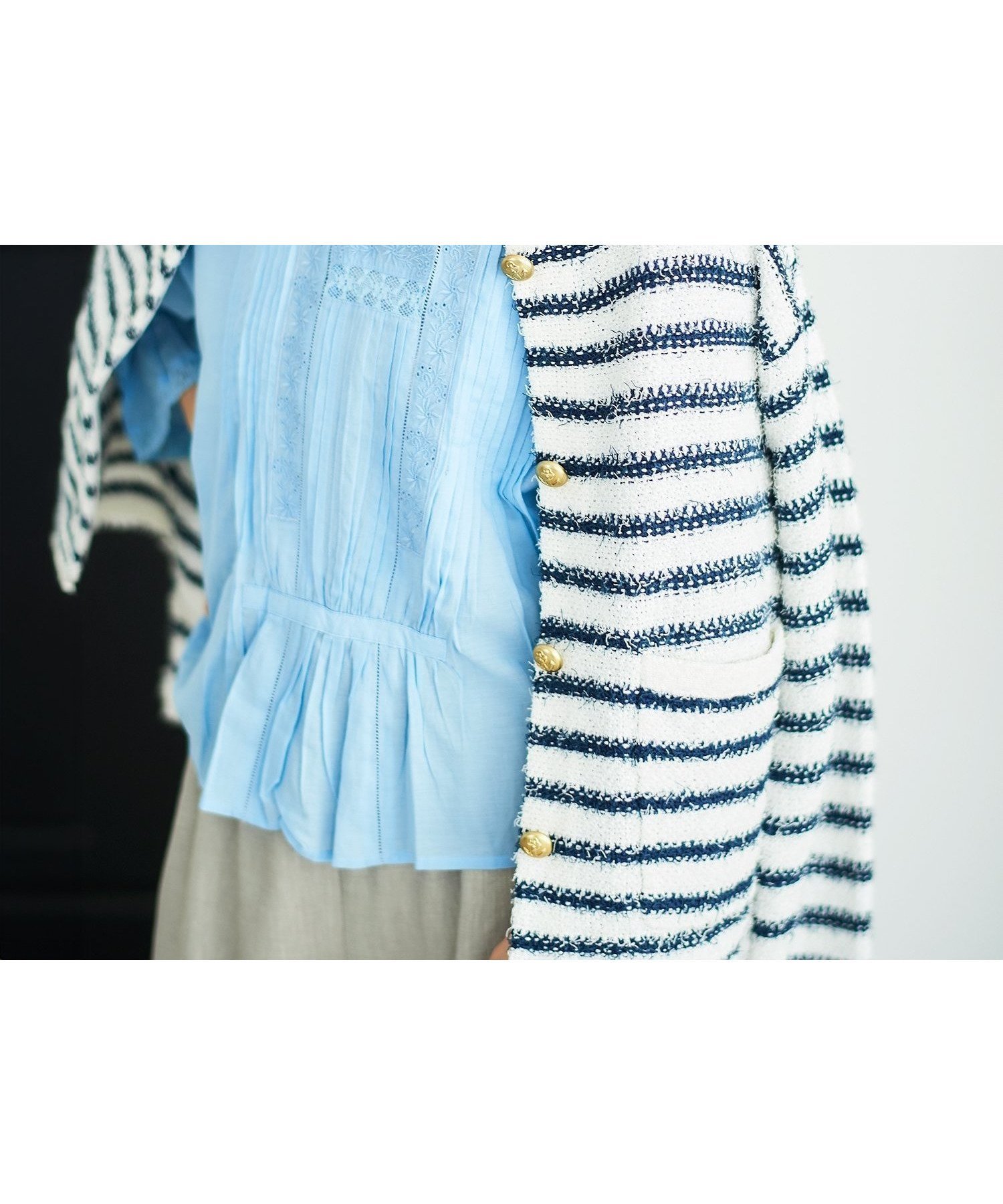 【ルクールブラン/le.coeur blanc】のドライタッチシャギーニットジャケット 人気、トレンドファッション・服の通販 founy(ファニー) 　ファッション　Fashion　レディースファッション　WOMEN　アウター　Coat Outerwear　ジャケット　Jackets　ウェーブ　Wave　春　Spring　クラシカル　Classical　コンパクト　Compact　ジャケット　Jacket　デニム　Denim　トレンド　Trend　定番　Standard　ボーダー　Border　おすすめ　Recommend　 other-1|ID: prp329100004530710 ipo3291000000032426968