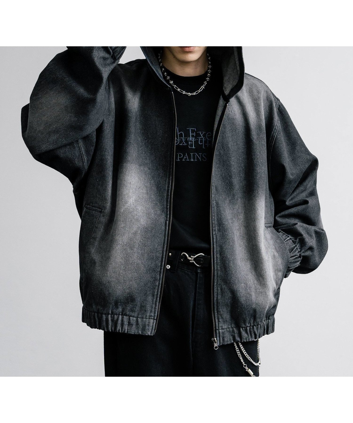 【ロッキーモンロー/Rocky Monroe】のオーバーサイズデニムフルZIPパーカー 人気、トレンドファッション・服の通販 founy(ファニー) 　ファッション　Fashion　レディースファッション　WOMEN　トップス・カットソー　Tops/Tshirt　パーカ　Sweats　ケミカル　Chemical　シンプル　Simple　デニム　Denim　パーカー　Hoodie　ロング　Long　 other-1|ID: prp329100004530731 ipo3291000000032030627