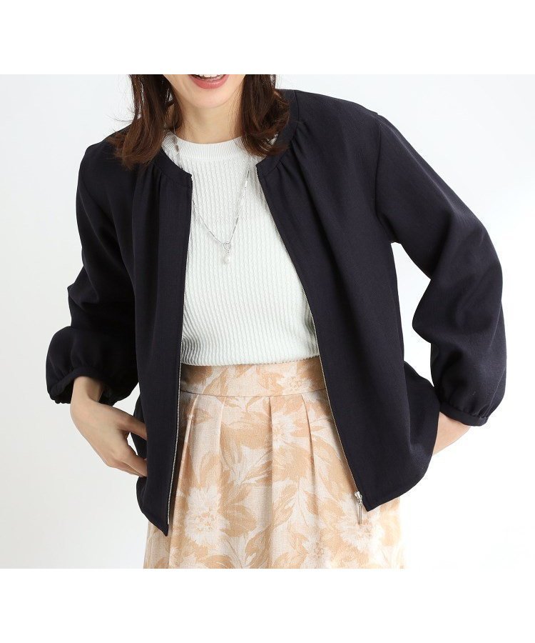 【リフレクト/Reflect】の【春SALE/手洗い可】ジップアップメッシュブルゾン インテリア・キッズ・メンズ・レディースファッション・服の通販 founy(ファニー) 　ファッション　Fashion　レディースファッション　WOMEN　アウター　Coat Outerwear　ブルゾン　Blouson/Jackets　おすすめ　Recommend　エアリー　Airy　エレガント 上品　Elegant　ギャザー　Gather　スポーツ　Sports　トレンド　Trend　ドローストリング　Drawstring　ポケット　Pocket　メッシュ　Mesh　ヴィンテージ　Vintage　今季　This Season　春　Spring　ネイビー|ID: prp329100004530745 ipo3291000000032030700