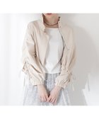 【プロポーション ボディドレッシング/PROPORTION BODY DRESSING】のシャーリングリボンブルゾン 人気、トレンドファッション・服の通販 founy(ファニー) ファッション Fashion レディースファッション WOMEN アウター Coat Outerwear ブルゾン Blouson/Jackets シャーリング Shirring タフタ Taffeta ドローストリング Drawstring ブルゾン Blouson リボン Ribbon thumbnail ベージュ|ID: prp329100004530746 ipo3291000000032362470