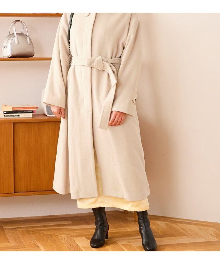 【ミッシュマッシュ/MISCH MASCH】のステンカラーコート インテリア・キッズ・メンズ・レディースファッション・服の通販 founy(ファニー) https://founy.com/ ファッション Fashion レディースファッション WOMEN アウター Coat Outerwear コート Coats コラボ Collaboration リボン Ribbon |ID: prp329100004530757 ipo3291000000032030730