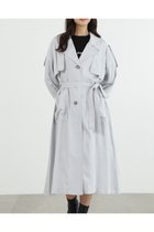【ジルスチュアート/JILL STUART】のリヨセルナイロンロングコート ブルー|ID: prp329100004530773 ipo3291000000032030810